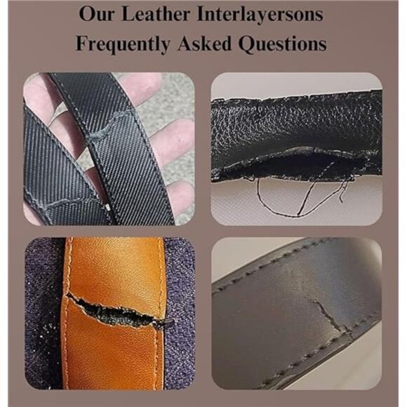 West Leathers Men's Ratchet Belt 100% Italian Cow Leather Belts - Adjustable - Picture 2 of 8